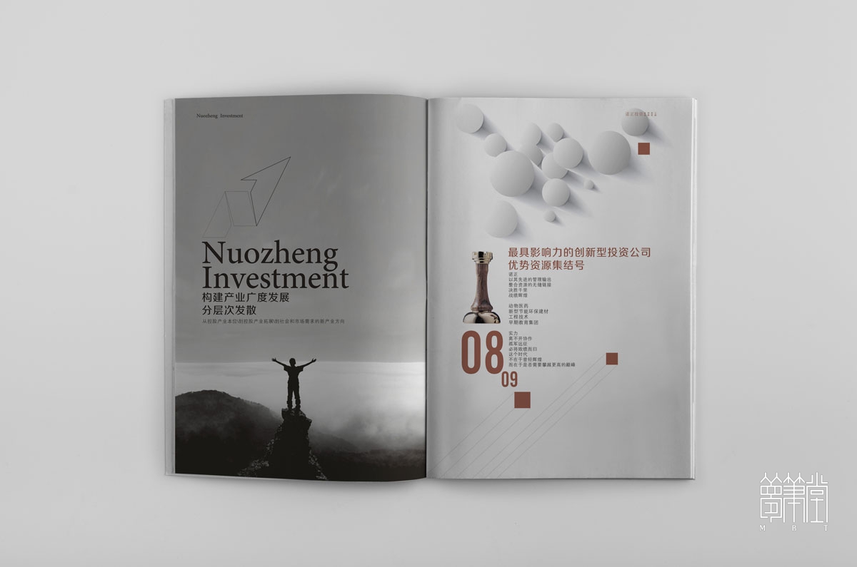 四川諾正投資管理公司畫冊設計